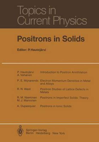 Cover image for Positrons in Solids