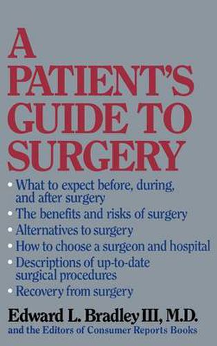 Cover image for A Patient's Guide to Surgery