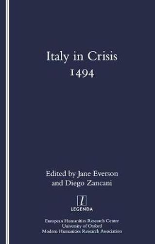 Cover image for Italy in Crisis 1494: 1494