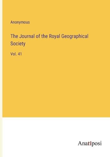 Cover image for The Journal of the Royal Geographical Society