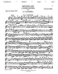 Cover image for G. F. Handel: Messiah: First Violin (Edited By Watkins Shaw)