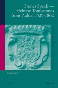Cover image for Stones Speak - Hebrew Tombstones from Padua, 1529-1862