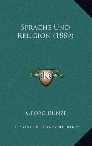 Cover image for Sprache Und Religion (1889)