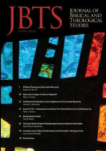 Journal of Biblical and Theological Studies, Issue 4.1