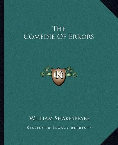 Cover image for The Comedie of Errors