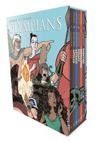 Cover image for Olympians Boxed Set Books 7-12: Ares, Apollo, Artemis, Hermes, Hephaistos, and Dionysos