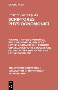 Cover image for Scriptores Physiognomonici, CB