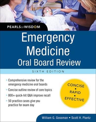 Cover image for Emergency Medicine Oral Board Review: Pearls of Wisdom, Sixth Edition