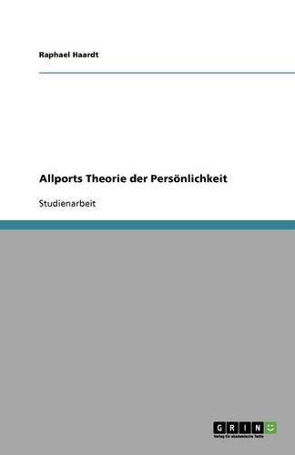 Cover image for Allports Theorie der Persoenlichkeit