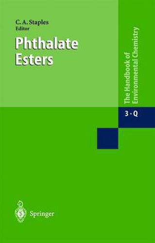 Cover image for Phthalate Esters