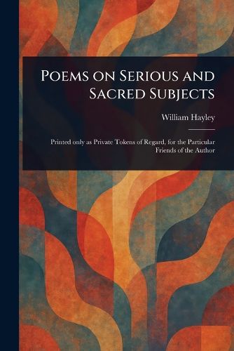 Cover image for Poems on Serious and Sacred Subjects