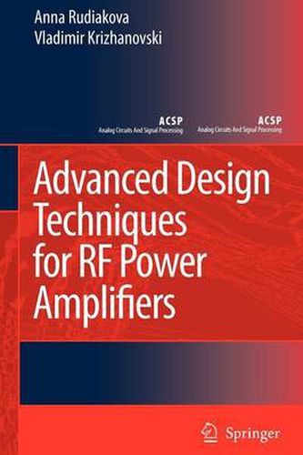 Cover image for Advanced Design Techniques for RF Power Amplifiers