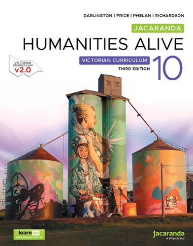 Cover image for Jacaranda Humanities Alive 10 Victorian Curriculum, 3e learnON and Print