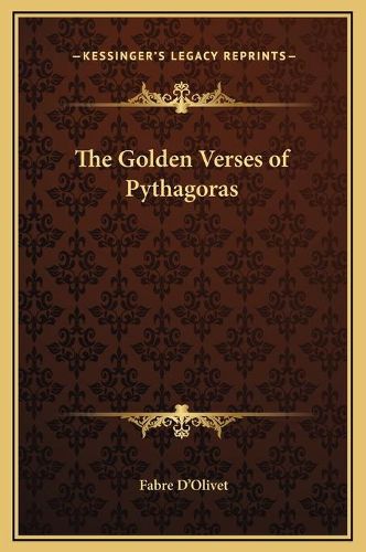 Cover image for The Golden Verses of Pythagoras