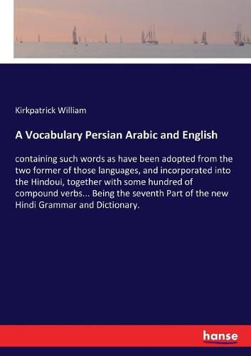 Cover image for A Vocabulary Persian Arabic and English