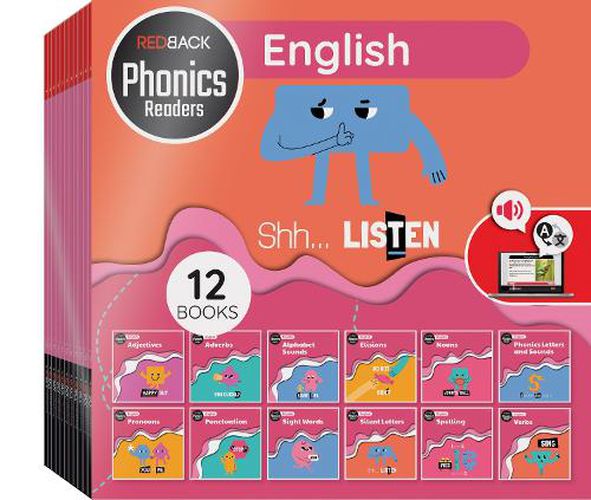Cover image for Redback Phonics Readers: English Pack (12 Books)