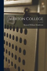 Cover image for Merton College