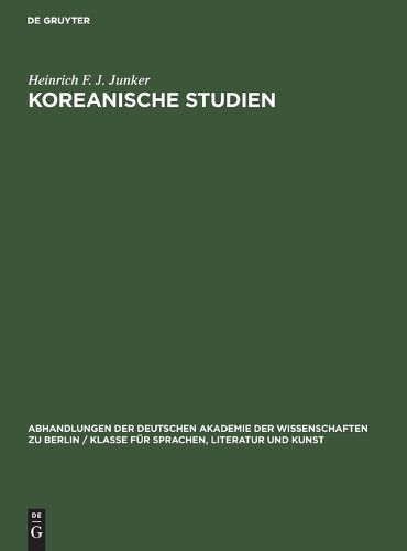 Cover image for Koreanische Studien