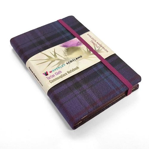 Cover image for Thistle Tartan: Pocket: 14 x 9cm: Scottish Traditions: Waverley Genuine Tartan Cloth Commonplace Notebook