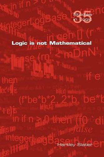 Cover image for Logic is Not Mathematical