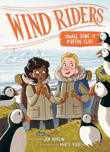 Cover image for Wind Riders #4: Whale Song of Puffin Cliff