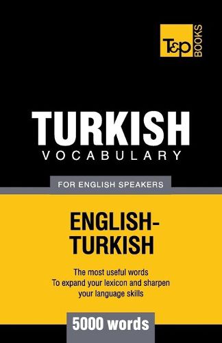 Cover image for Turkish vocabulary for English speakers - 5000 words