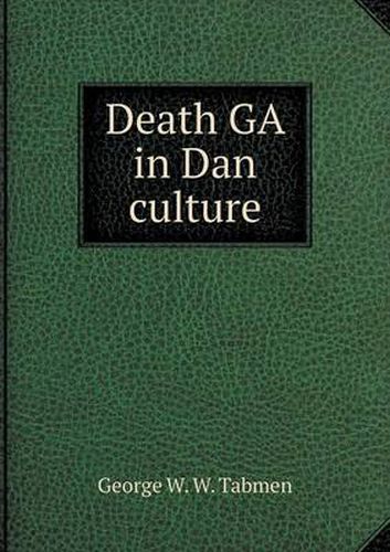 Cover image for Death GA in Dan culture