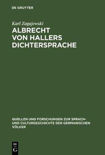 Albrecht von Hallers Dichtersprache