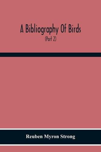 Cover image for A Bibliography Of Birds