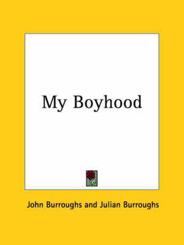 Cover image for My Boyhood (1922)