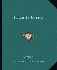 Cover image for Poems by Sappho