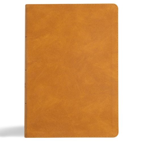 CSB Super Giant Print Reference Bible, Digital Study Edition, Camel Suedesoft Leathertouch