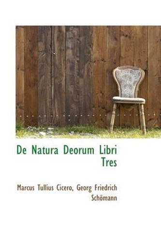 Cover image for de Natura Deorum Libri Tres