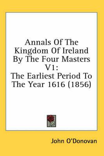 Cover image for Annals of the Kingdom of Ireland by the Four Masters