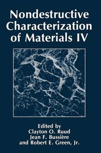 Cover image for Nondestructive Characterization of Materials IV