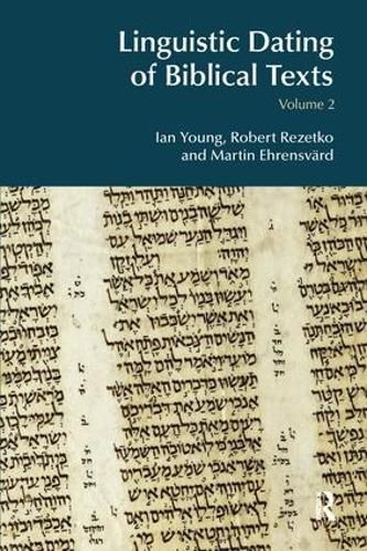 Cover image for Linguistic Dating of Biblical Texts: Volume 2