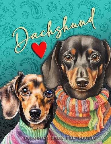Cover image for Dachshund Coloring Book for Adults