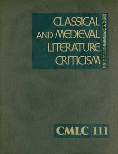 Cover image for Classical and Medieval Literature Criticism