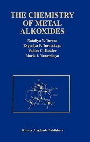 Cover image for The Chemistry of Metal Alkoxides