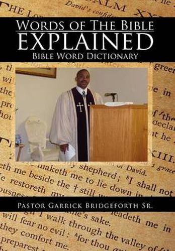 Cover image for Words of The Bible explained: Bible Word Dictionary