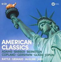 Cover image for American Classics Adams Barber Bernstein Copland Gershwin Glass Joplin 6cd