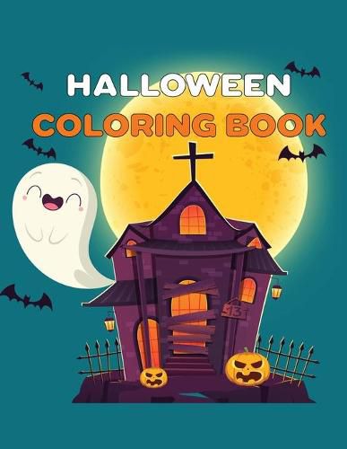 Cover image for Halloween Coloring Book: Color Pages for Kids, Gift, Halloween Activity Books