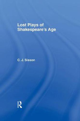 Cover image for Lost Plays of Shakespeare S a Cb: Lost Plays Shakespeare