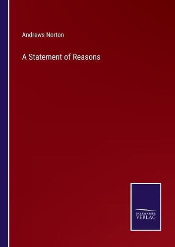 A Statement of Reasons