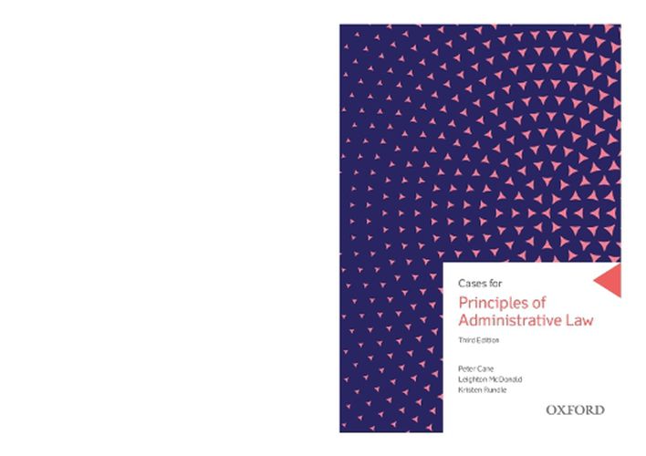 Cover image for Cases for Principles of Administrative Law eBook rental