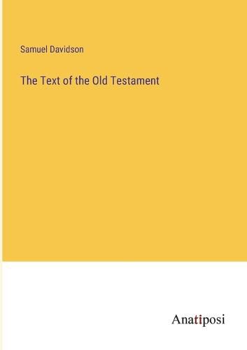 Cover image for The Text of the Old Testament