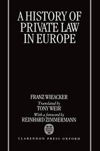 Cover image for A History of Private Law in Europe