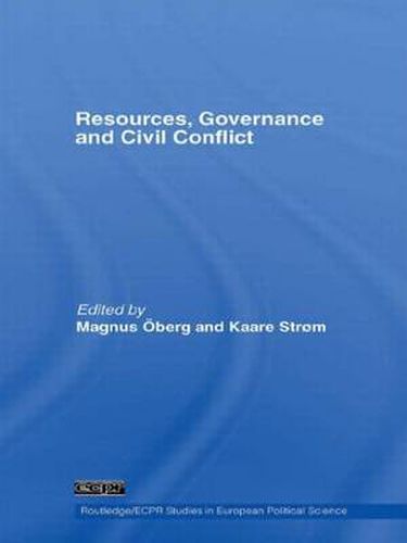 Cover image for Resources, Governance and Civil Conflict