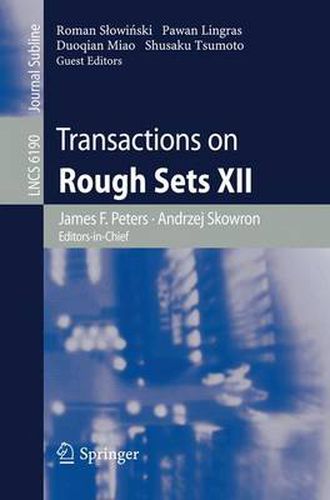 Cover image for Transactions on Rough Sets XII