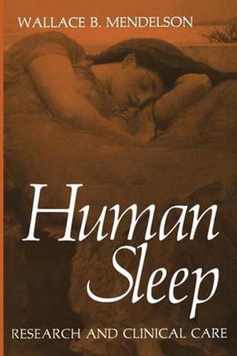 Cover image for Human Sleep: Research and Clinical Care